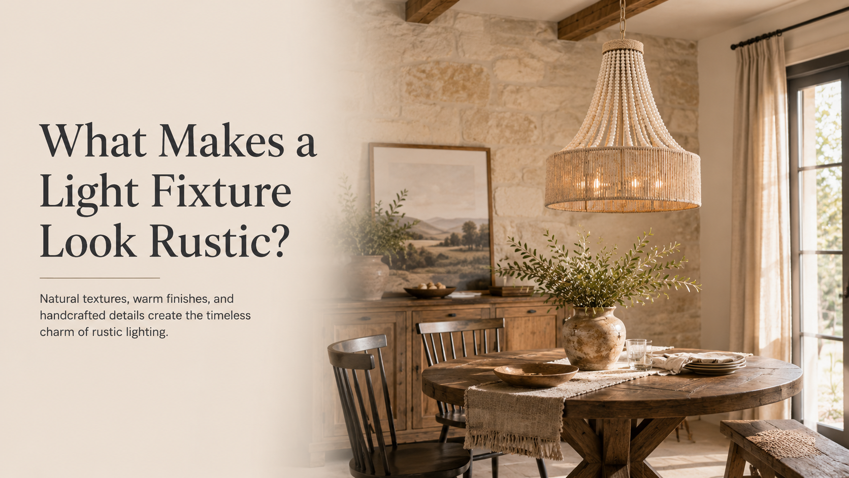 What Makes a Light Fixture Look Rustic? - IPLUS Lighting