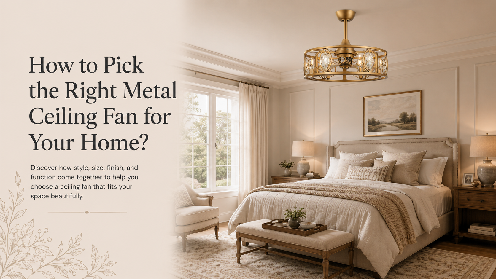 How to Pick the Right Metal Ceiling Fan for Your Home？ - IPLUS Lighting