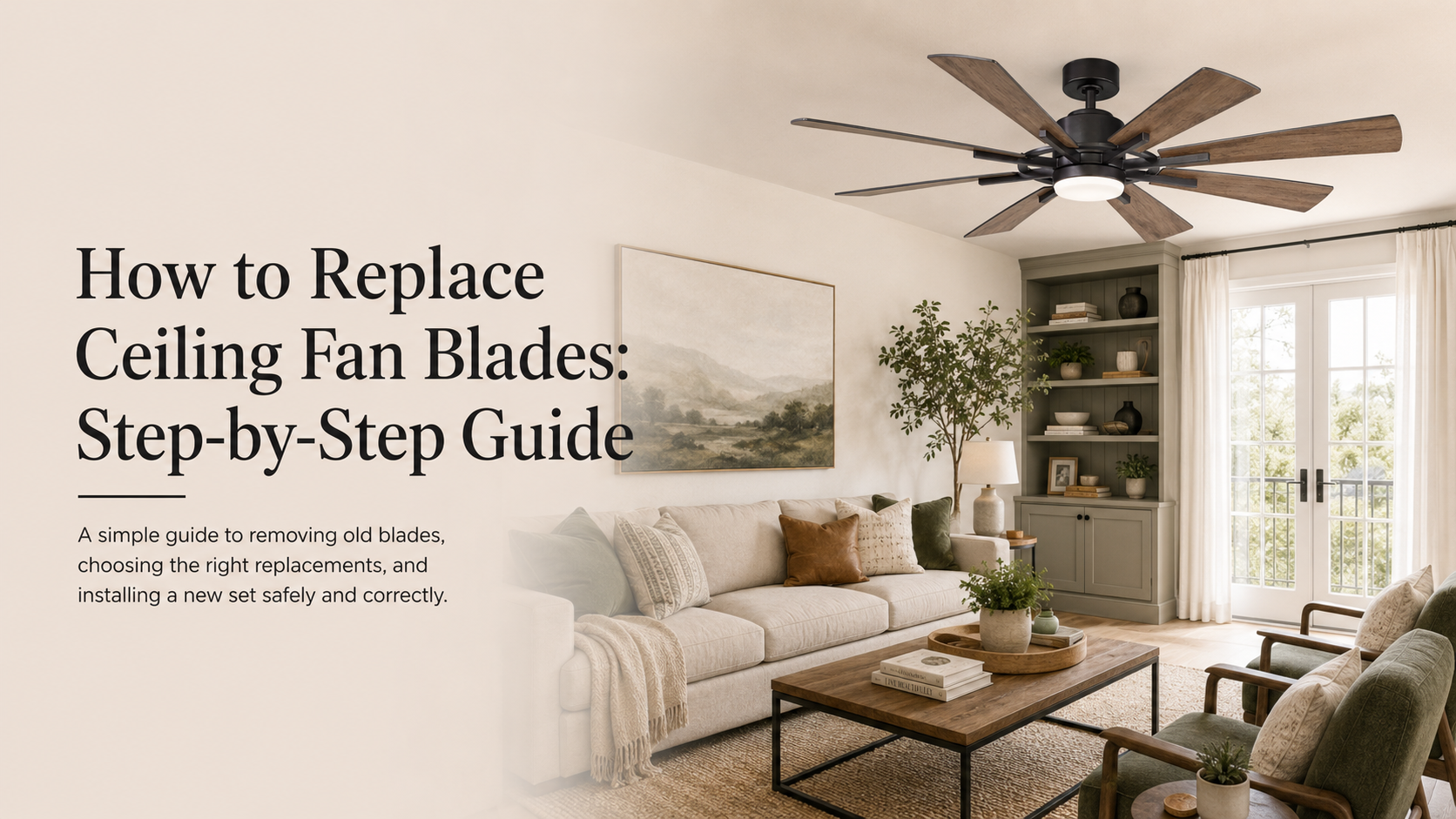 How to Replace Ceiling Fan Blades: Step-by-Step Guide