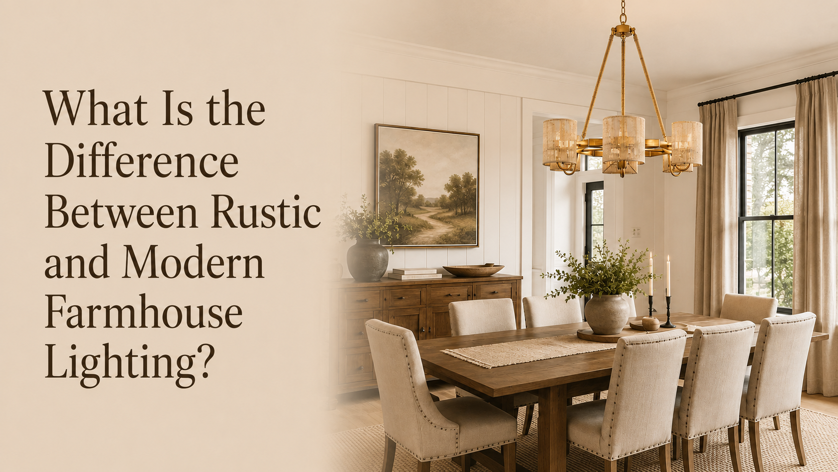 What Is the Difference Between Rustic and Modern Farmhouse Lighting?