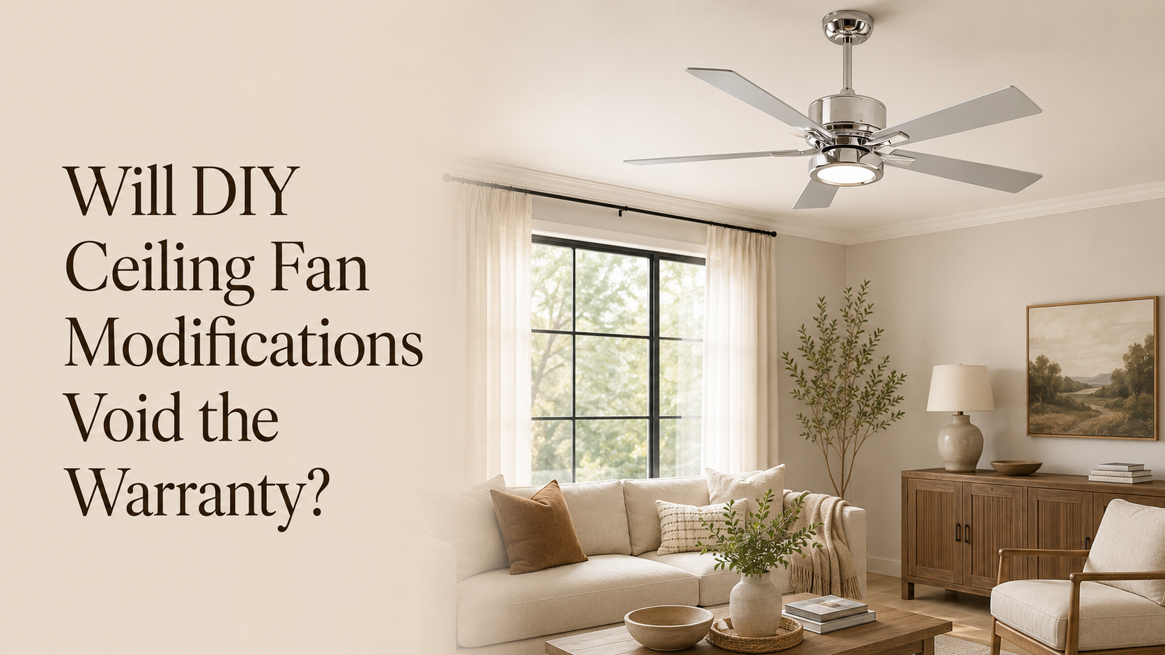 Will DIY Ceiling Fan Modifications Void the Warranty?