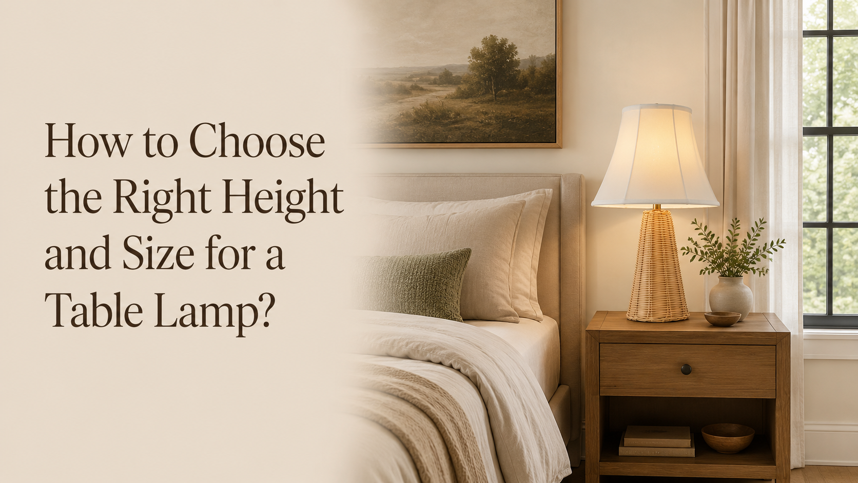 How to Choose the Right Height and Size for a Table Lamp？ - IPLUS Lighting