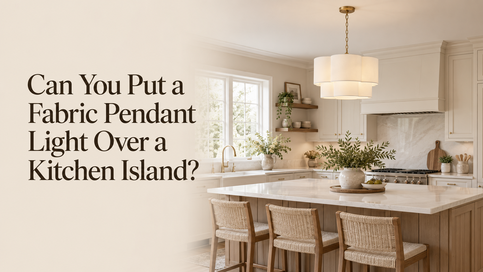 Can You Put a Fabric Pendant Light Over a Kitchen Island?