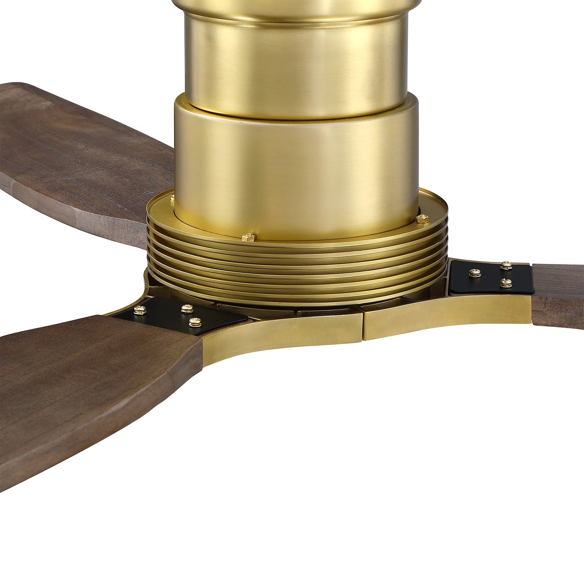 56" Arden Flush Mount Ceiling Fan and Solid Wood Blades