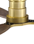 56" Arden Flush Mount Ceiling Fan and Solid Wood Blades