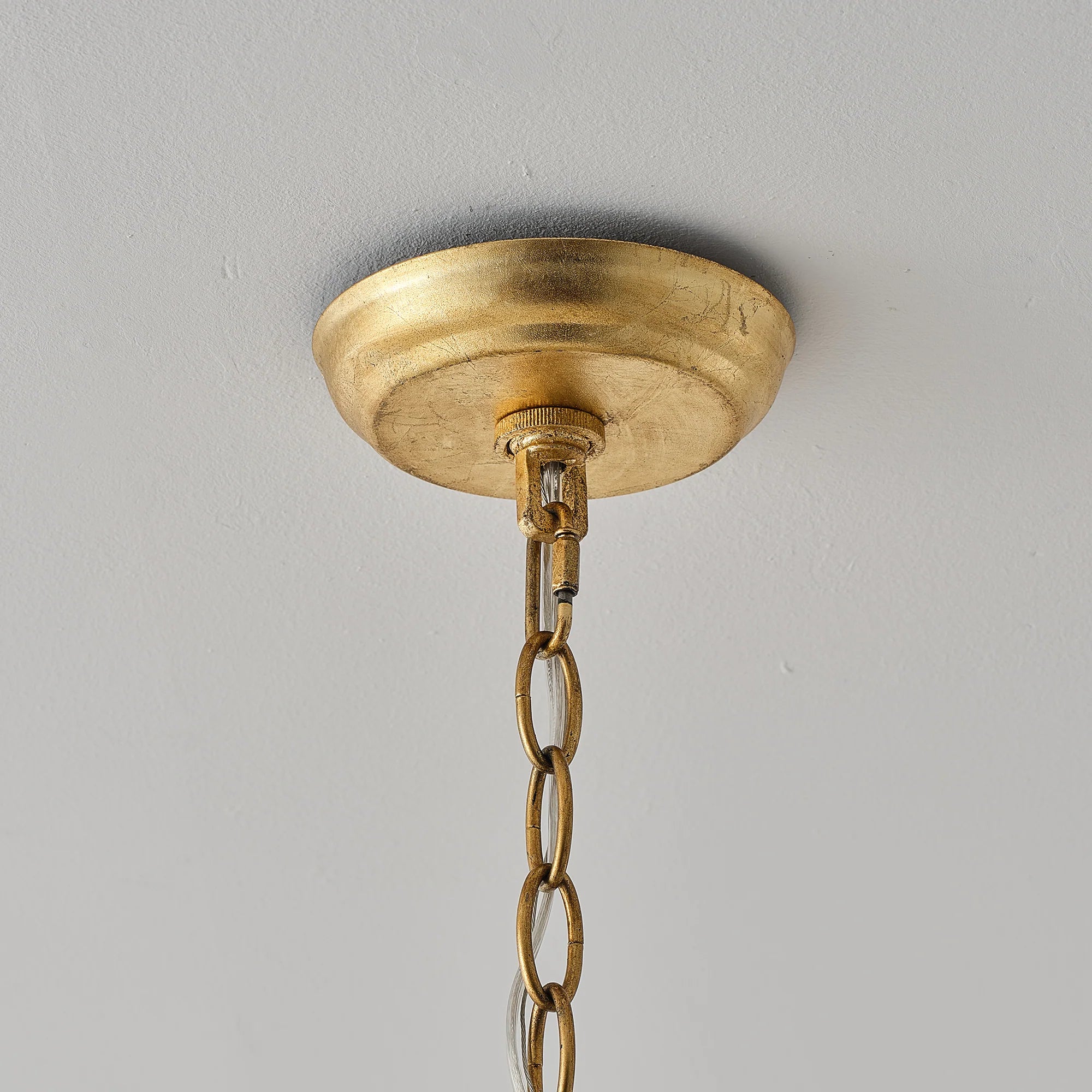 Osborn 6-Light Modern Gold Leaf Floral Chandelier