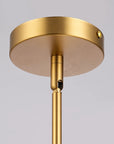 Solenne 5-Light Vintage Brass Chandelier with Cotton Rope Drum Shade