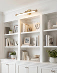 Perry 1-Light Vintage Brass LED Vanity Mirror Light