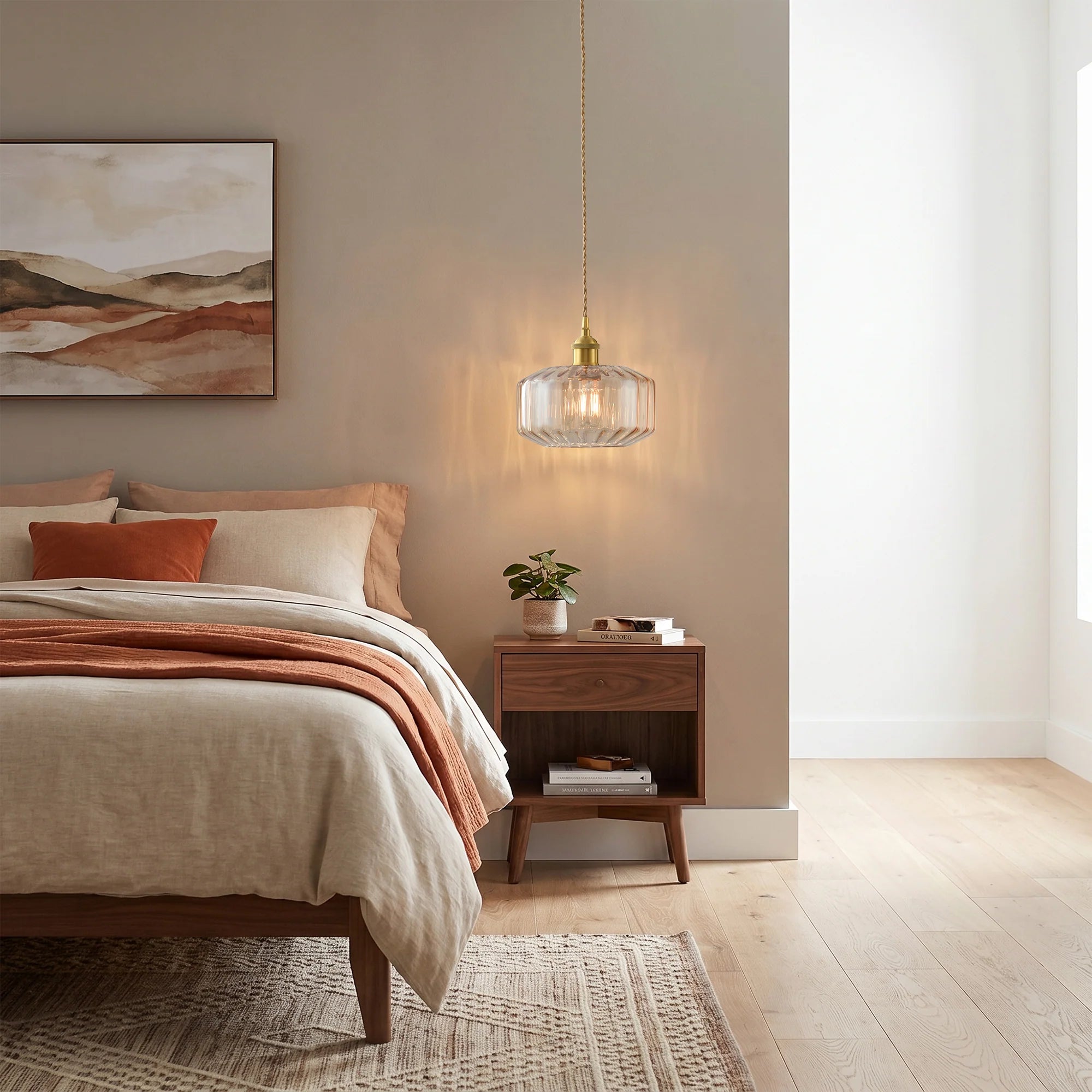 Gerald 1-Light Modern Gold Island Pendant