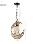 Boho Farmhouse 1-Light Pendant Light - IPLUS Lighting