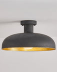 Industrial 1-Light Flush Mount Ceiling Light - IPLUS Lighting