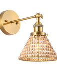 Modern Golden 1-Light Wall Sconce Light with Wooden Beads - IPLUS Lighting