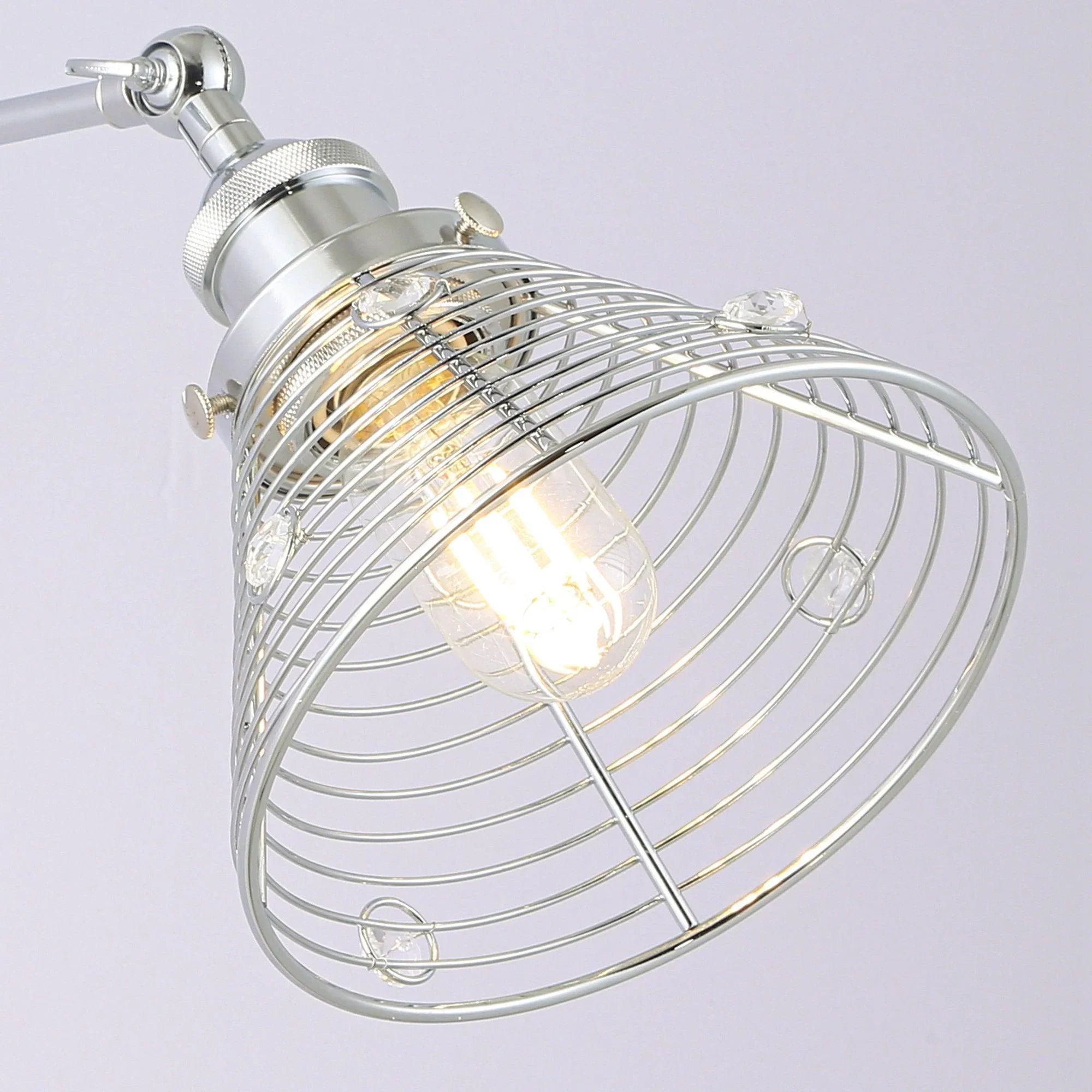 Modern Silver 1-Light Wall Sconce Light - IPLUS Lighting