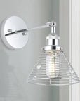 Modern Silver 1-Light Wall Sconce Light - IPLUS Lighting