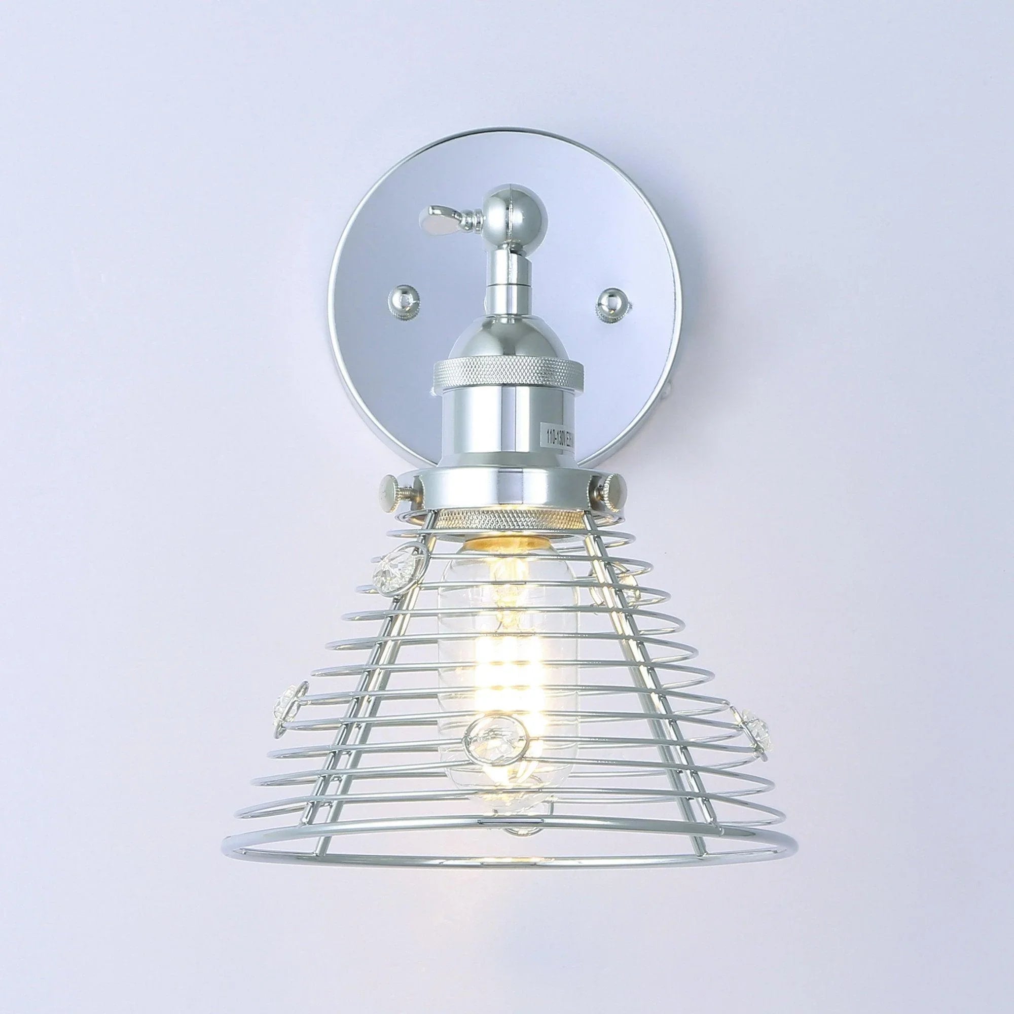 Modern Silver 1-Light Wall Sconce Light - IPLUS Lighting