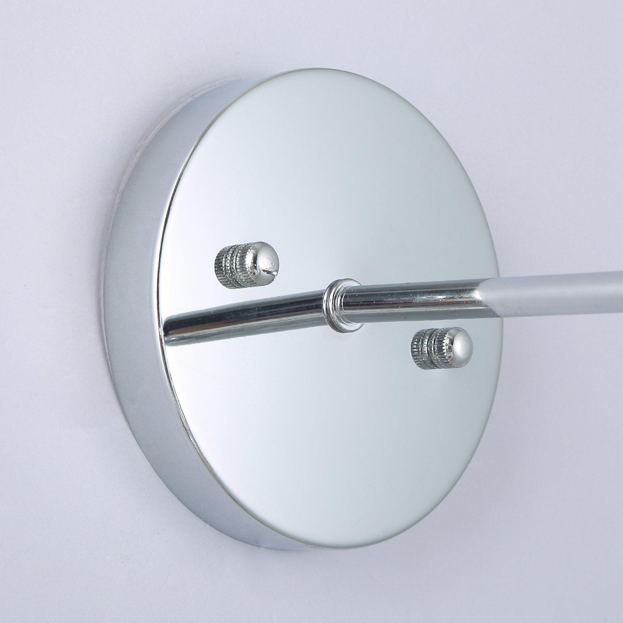 1-Light Modern Silver Wall Scone Light - ParrotUncle