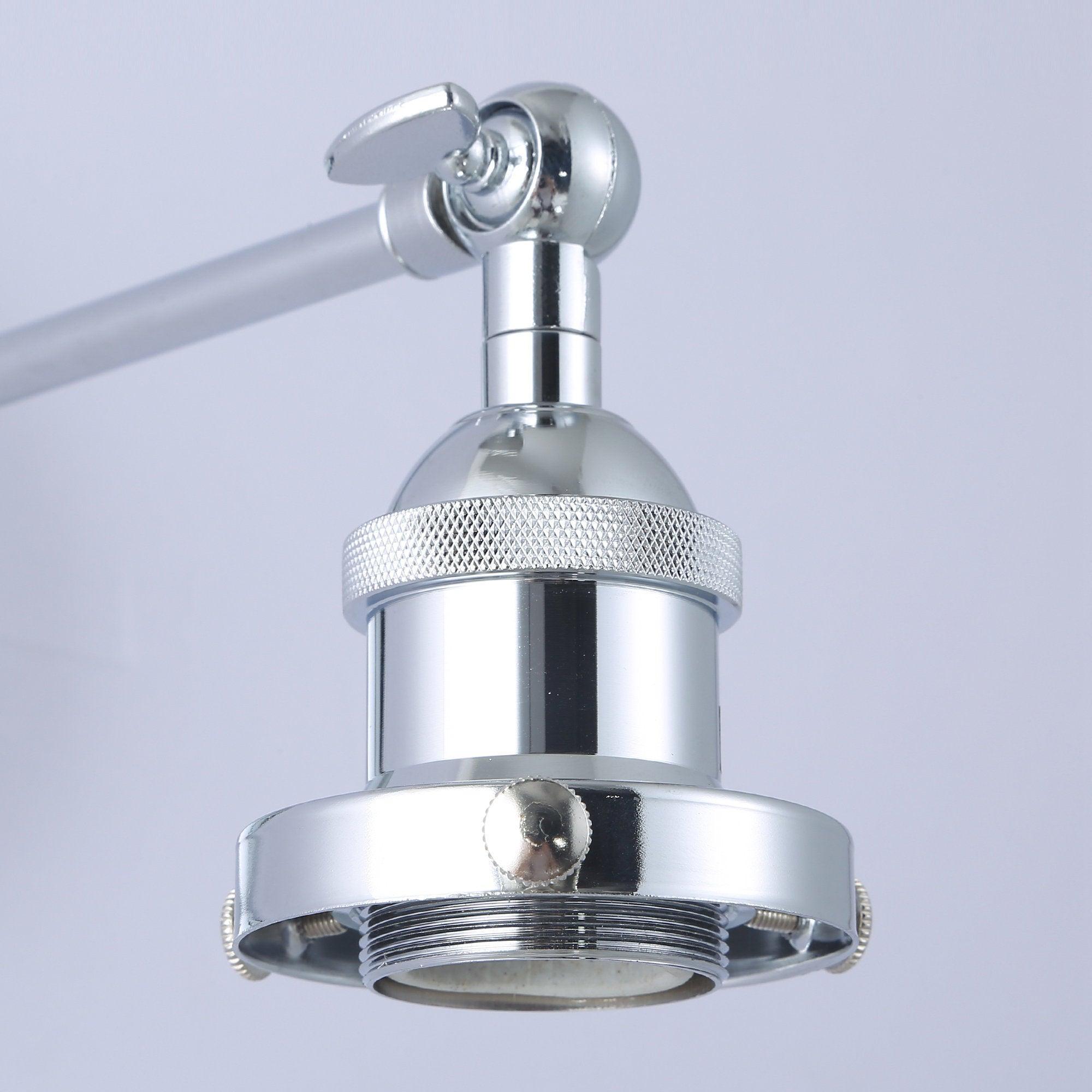 1-Light Modern Silver Wall Scone Light - ParrotUncle