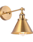 Rhem 1 Light Brass Wall Sconce Light - IPLUS Lighting