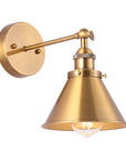 1-Light Rhem Brass Wall Sconce Light - ParrotUncle