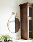 1-Light Rhem Brass Wall Sconce Light - ParrotUncle