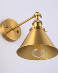 1-Light Rhem Brass Wall Sconce Light - ParrotUncle