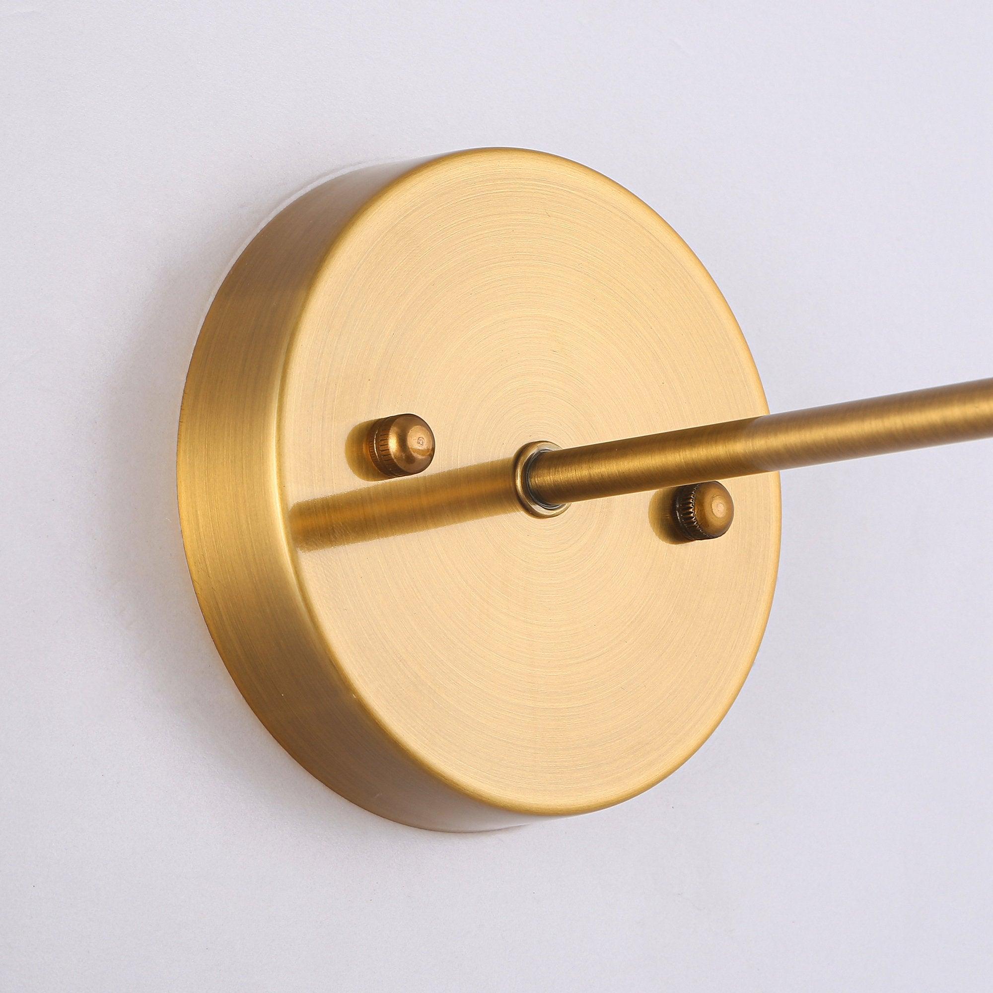 1-Light Rhem Brass Wall Sconce Light - ParrotUncle