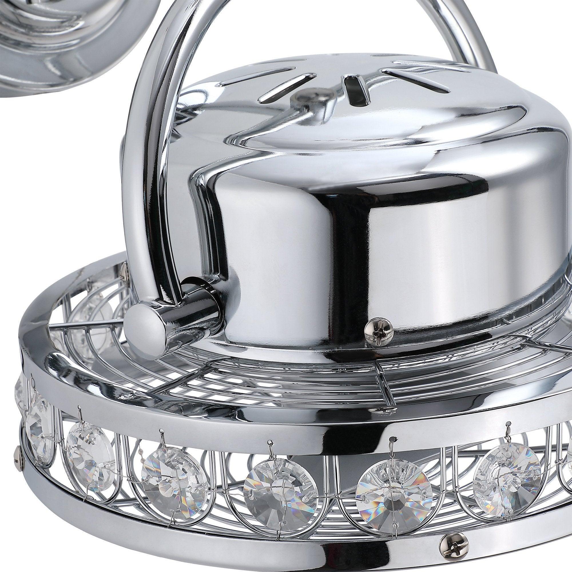 10" Modern Black Small Ceiling Fan with Pull Chain - IPLUS