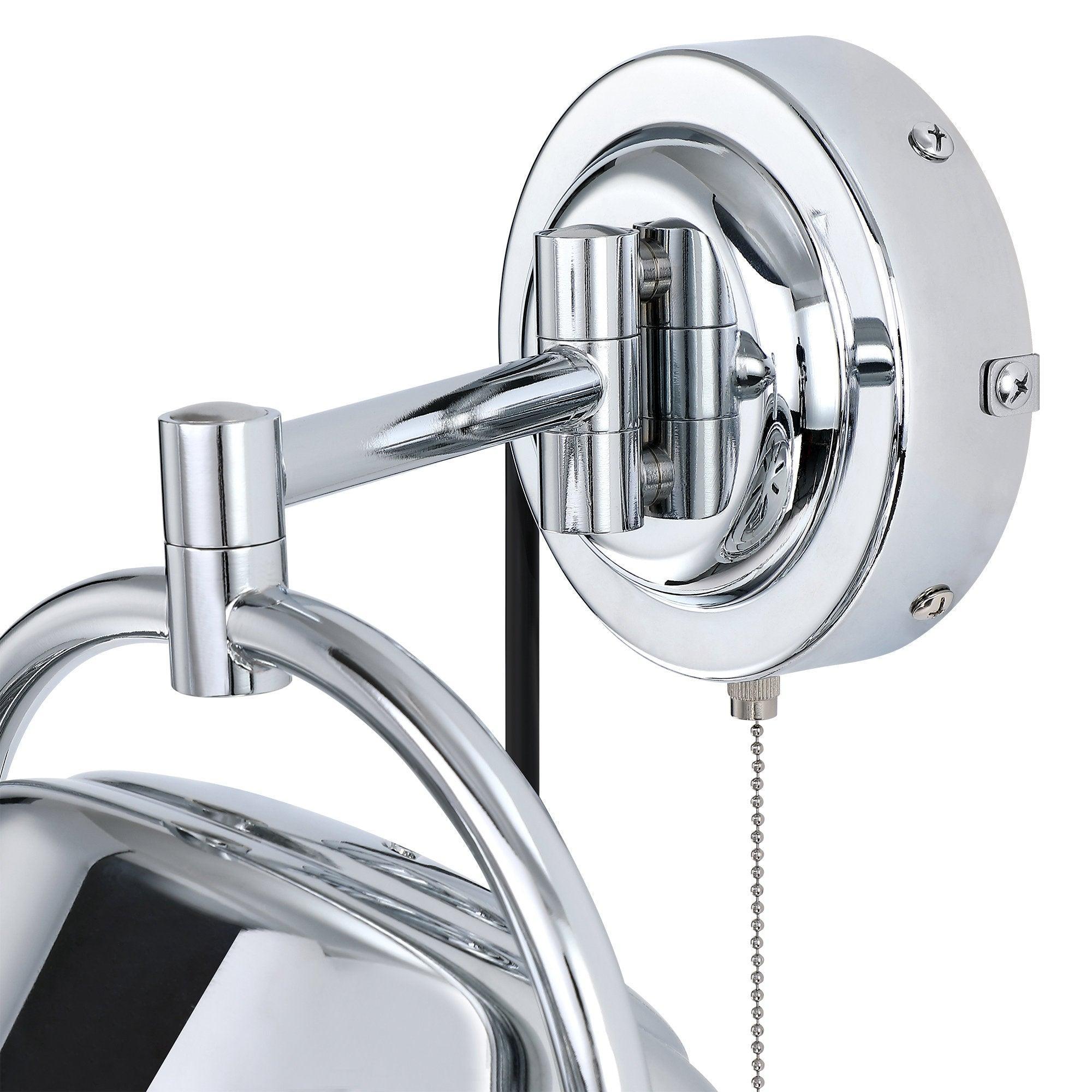 10" Modern Black Small Ceiling Fan with Pull Chain - IPLUS