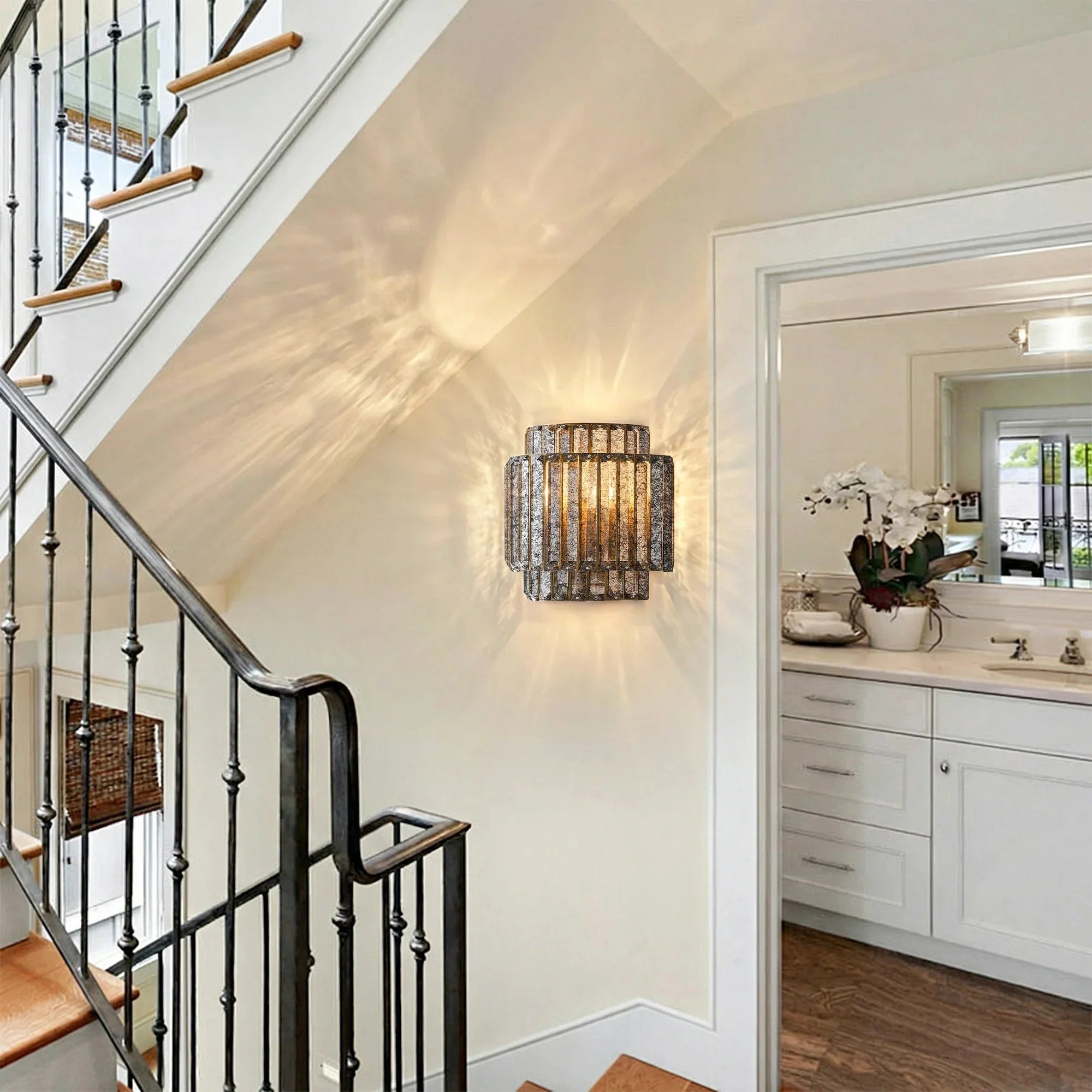 10" Rupert Crystal Wall Sconce Lighting