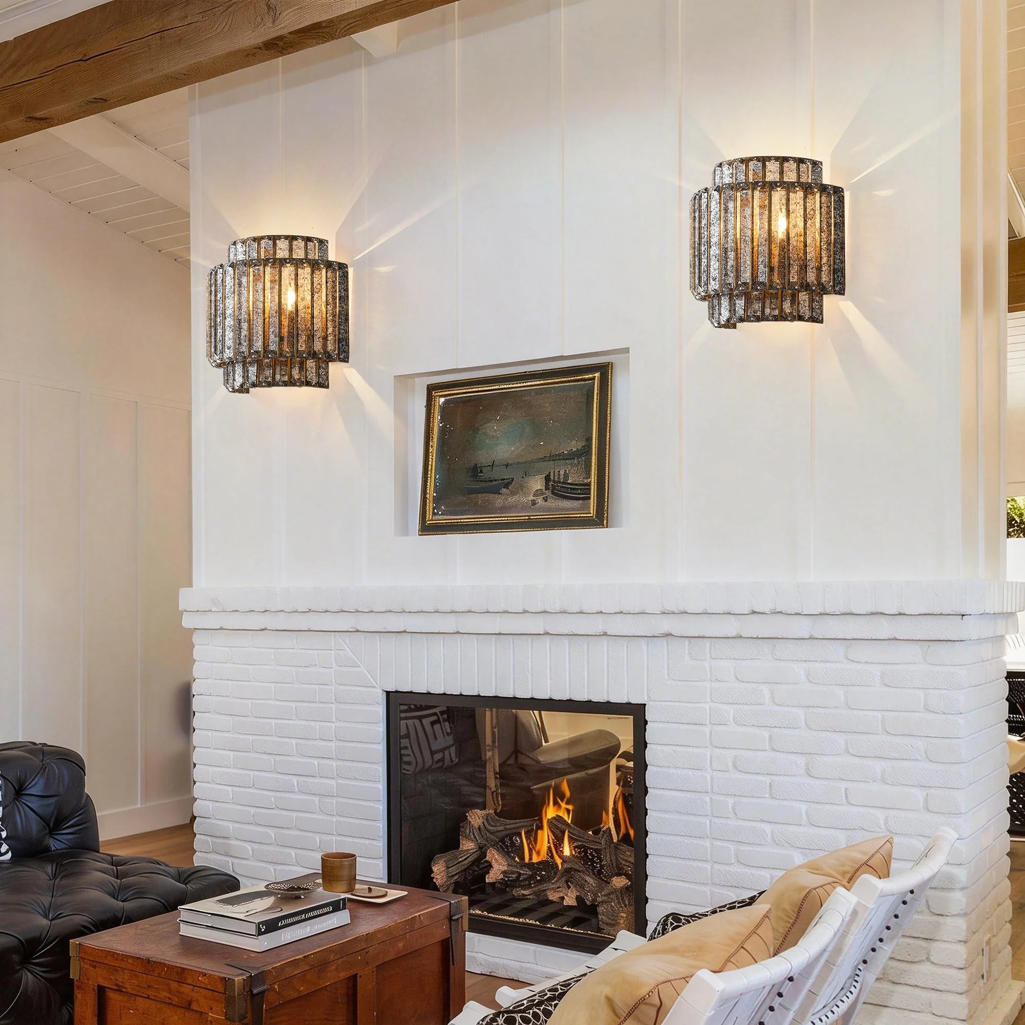 10" Rupert Crystal Wall Sconce Lighting