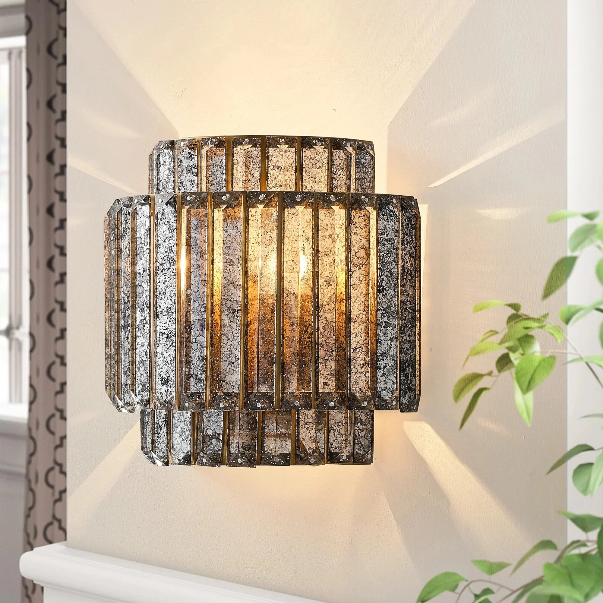 10" Rupert Crystal Wall Sconce Lighting