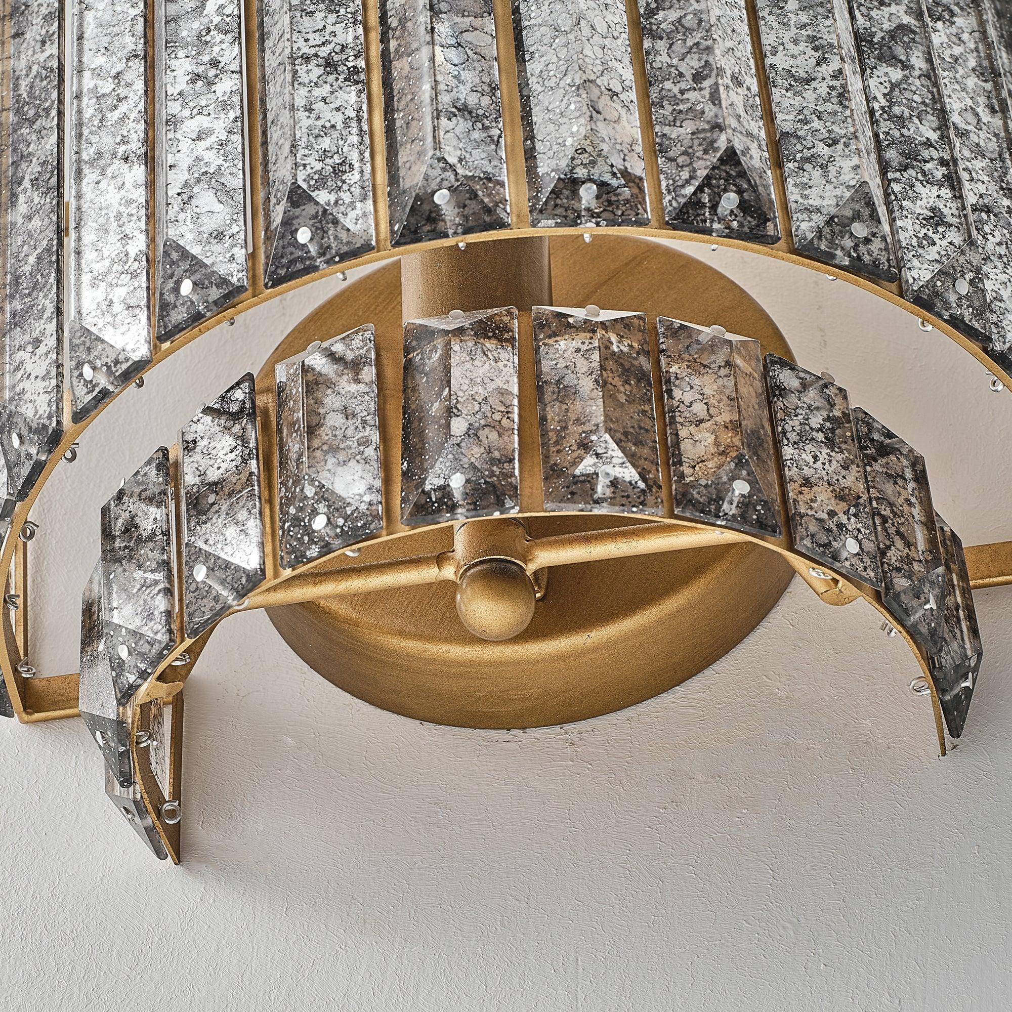 10" Rupert Crystal Wall Sconce Lighting