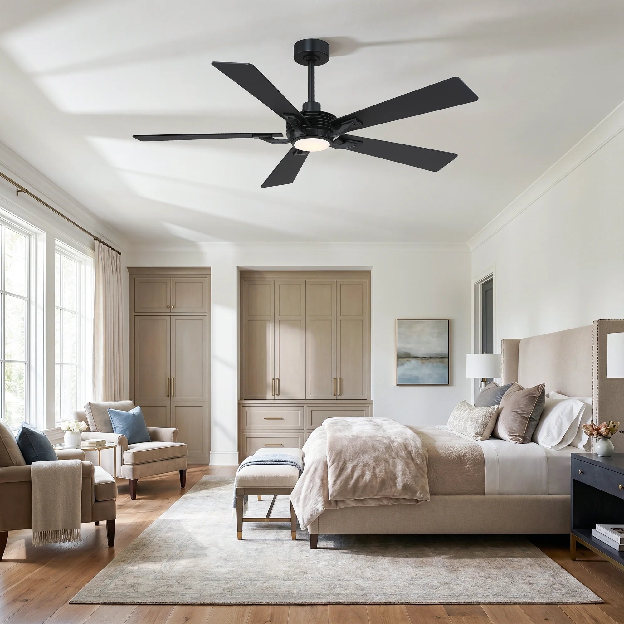 56" Forge Industrial Ceiling Fan with LED Light