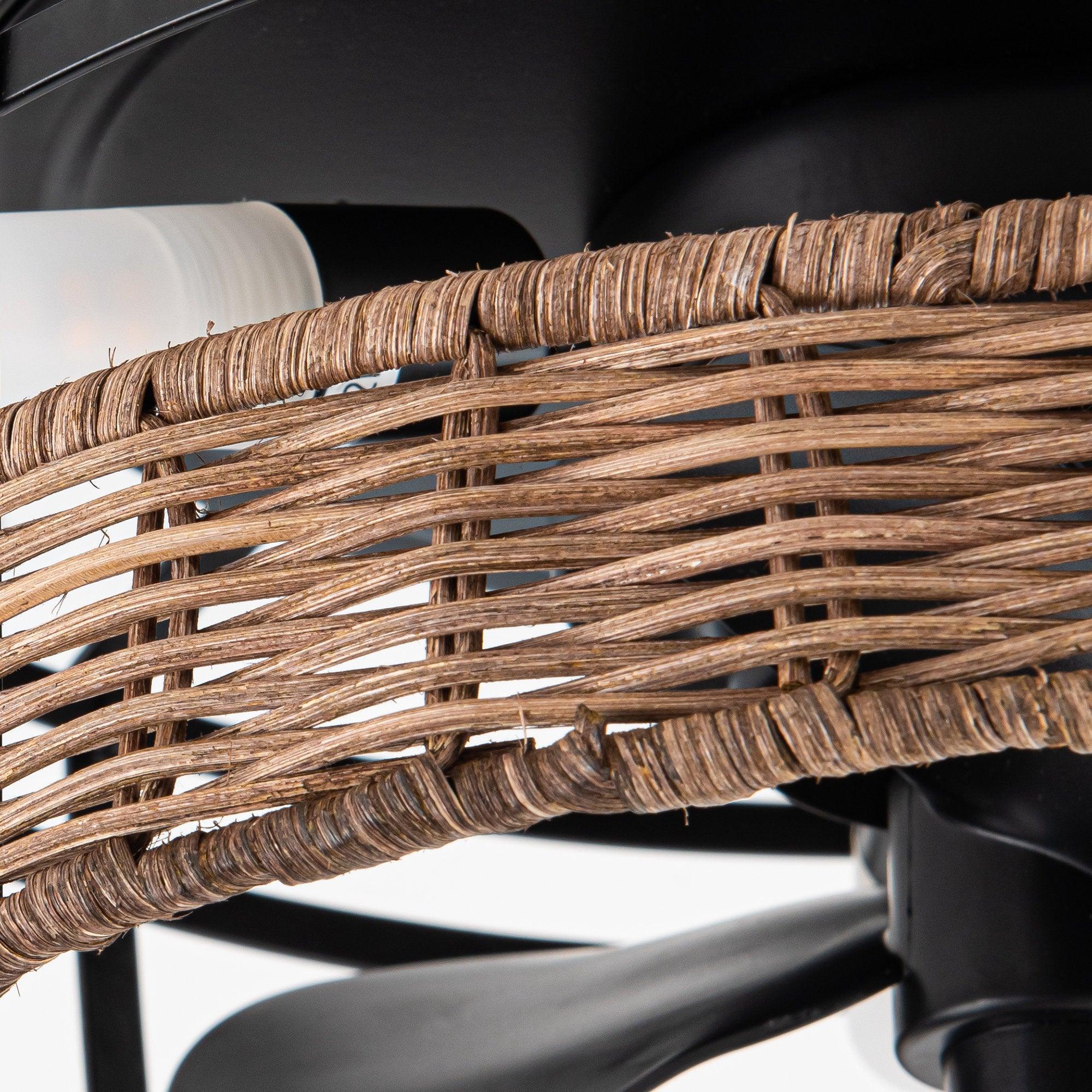 13 Inch Farmhouse Flush Mount Reversible Ceiling Fan - IPLUS Lighting