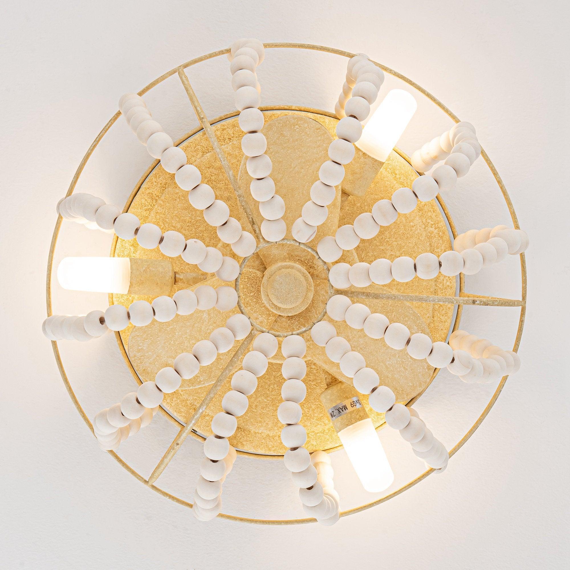 13 Inch Farmhouse Reversible Flush Mount Ceiling Fan with Lighting - IPLUS Lighting