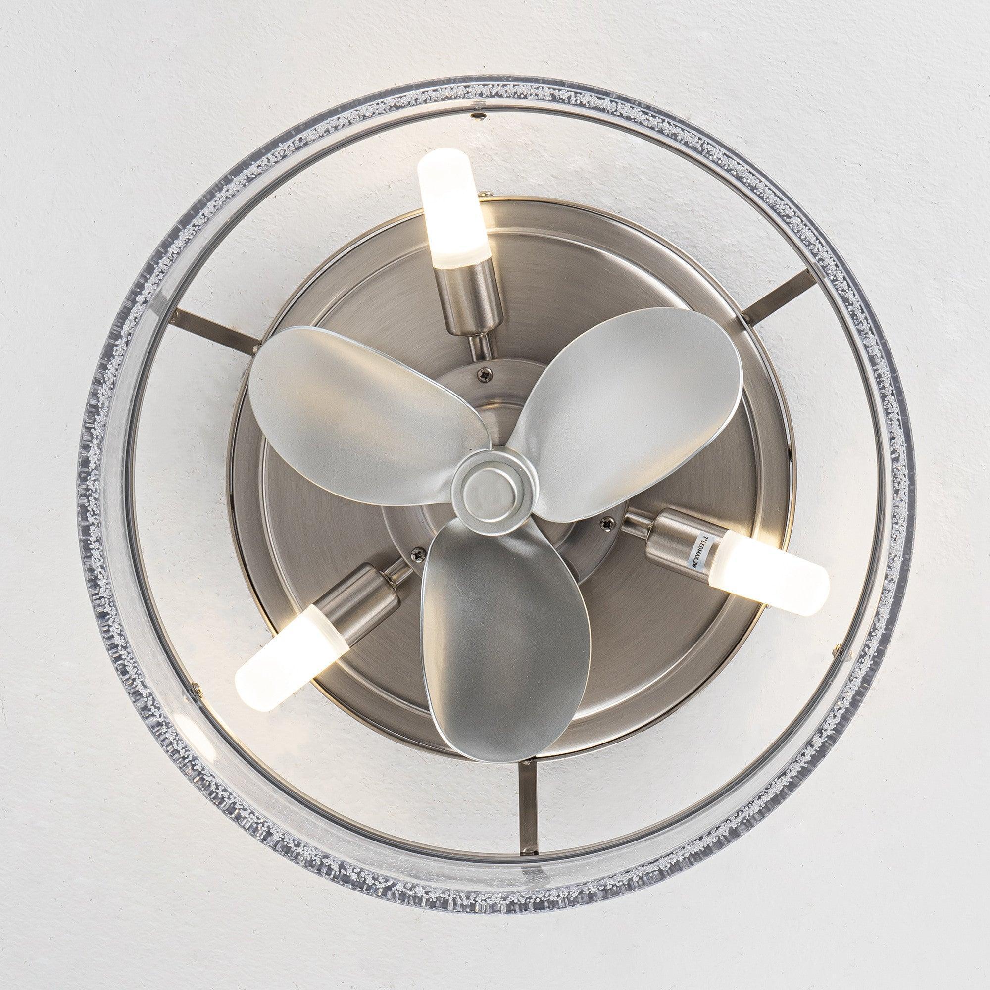 13" Reversible Flush Mount Ceiling Fan