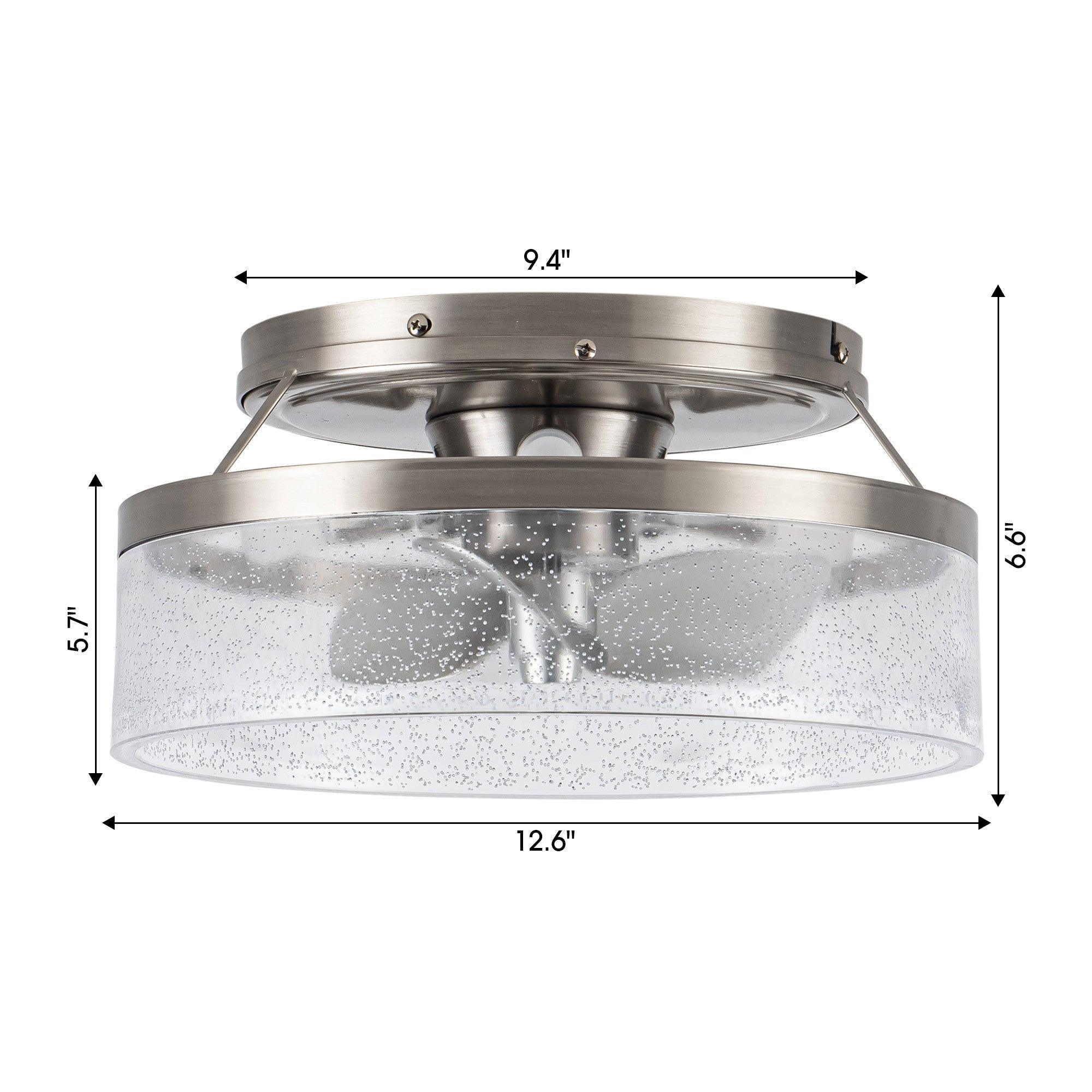13" Reversible Flush Mount Ceiling Fan