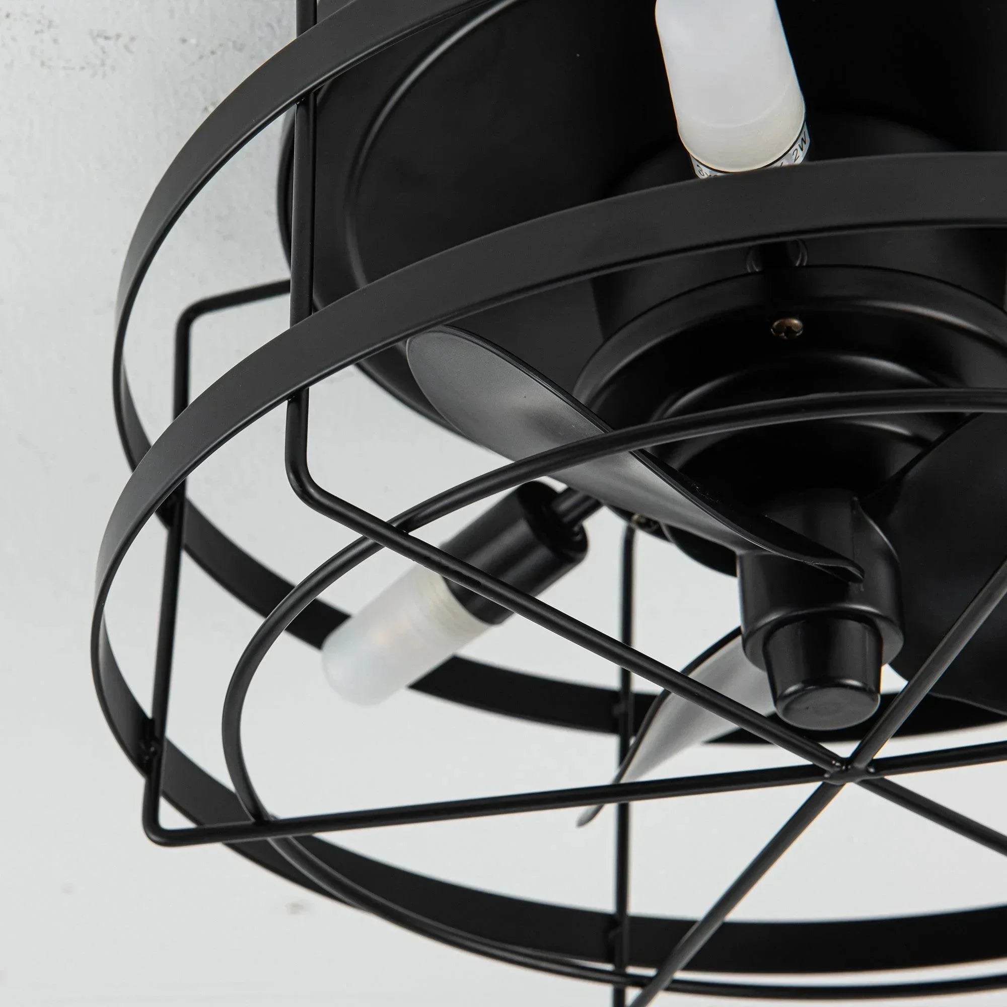 13" Madurai Farmhouse Flush Mount Ceiling Fan