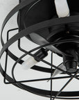 13" Madurai Farmhouse Flush Mount Ceiling Fan