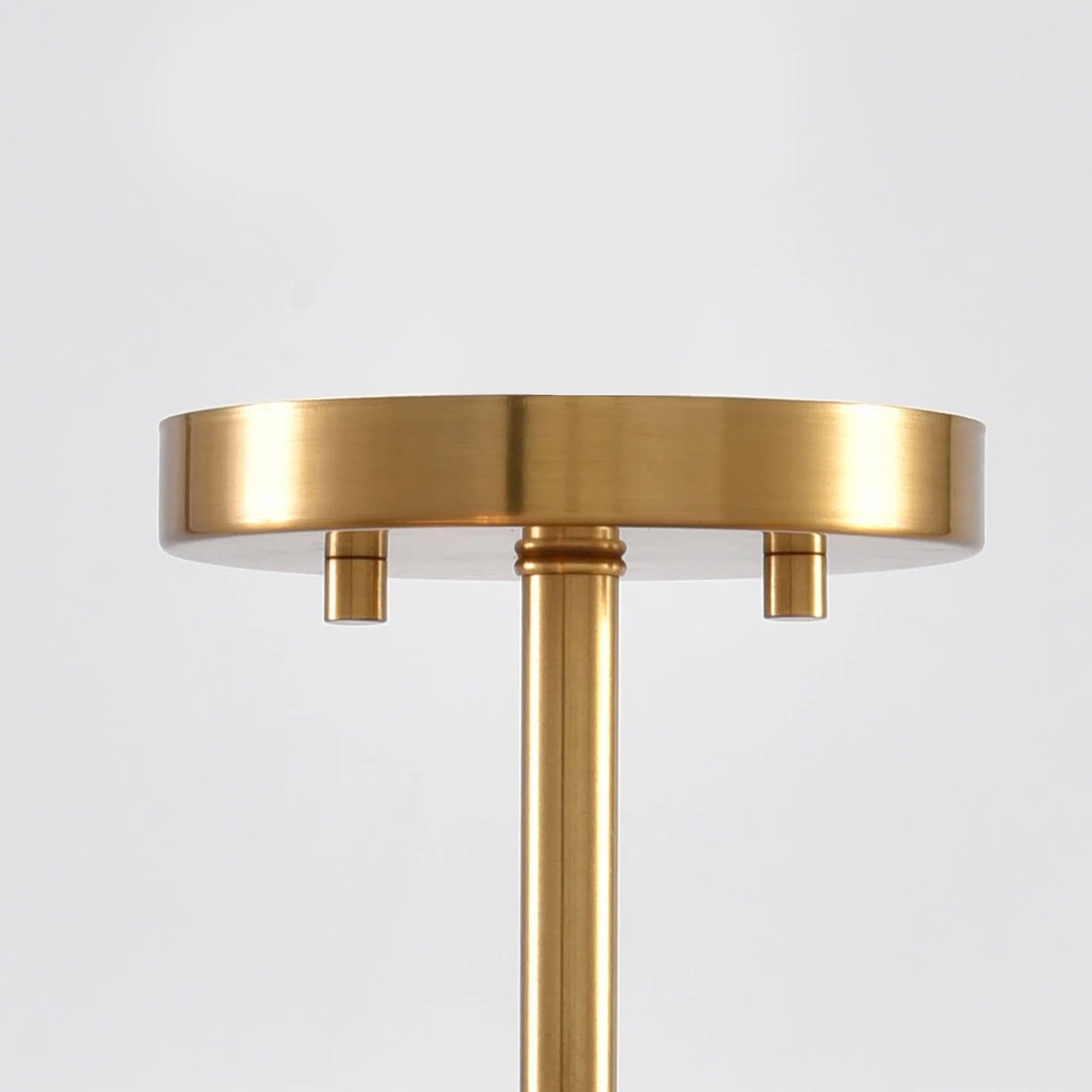 Ella 3-Light 14-Inch Electroplate Golden Semi-Flush Ceiling Light