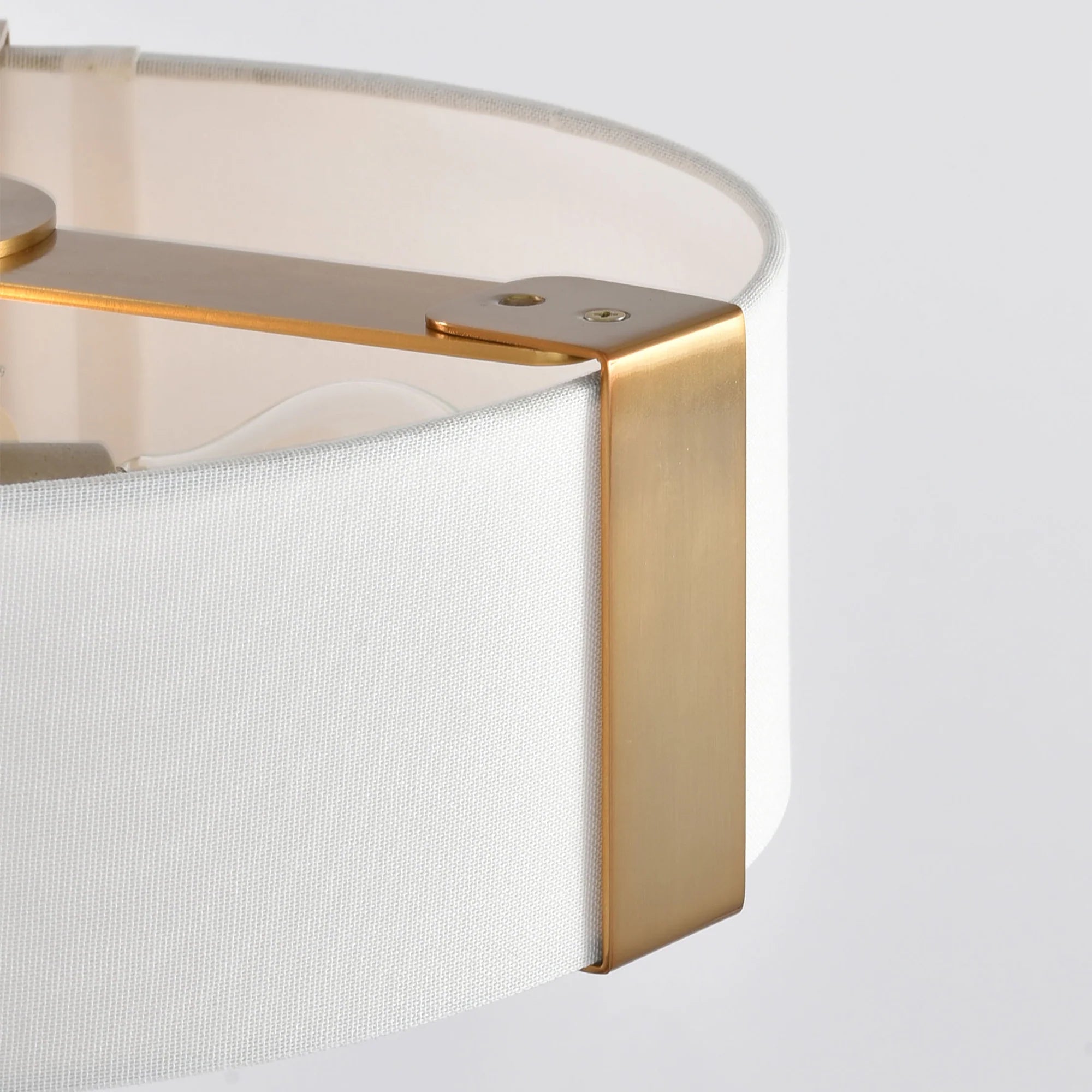 Ella 3-Light 14-Inch Electroplate Golden Semi-Flush Ceiling Light