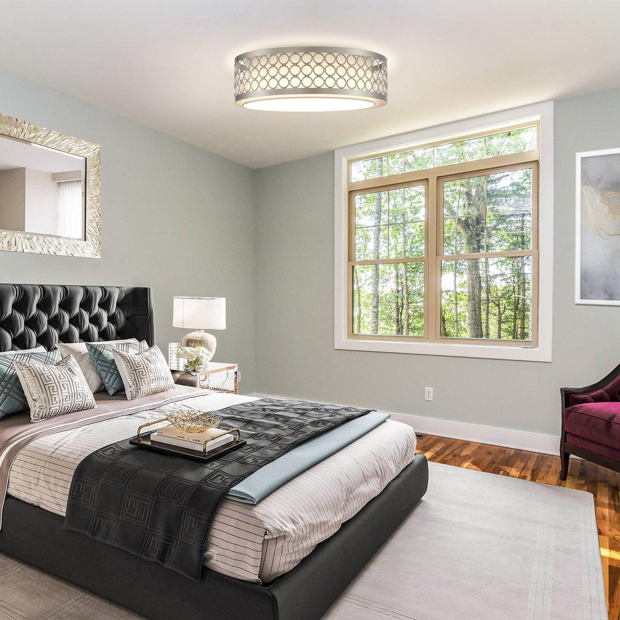 Modern 15 Inch LED Flush Mount Ceiling Light - IPLUS Lighting