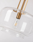 15" Toby Brushed Brass Island Pendant Light