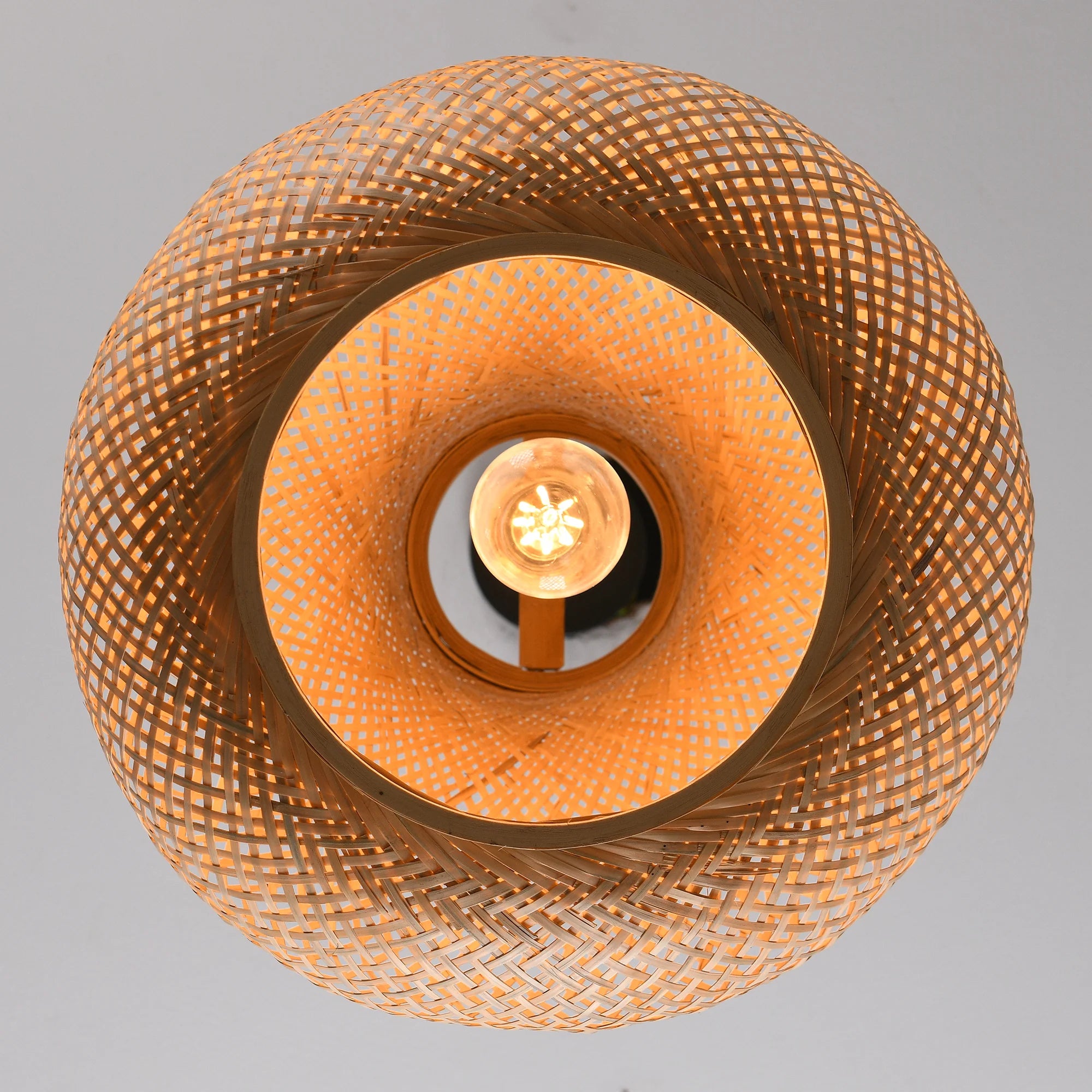 15" Troy Bohemian Bamboo Pendant Light