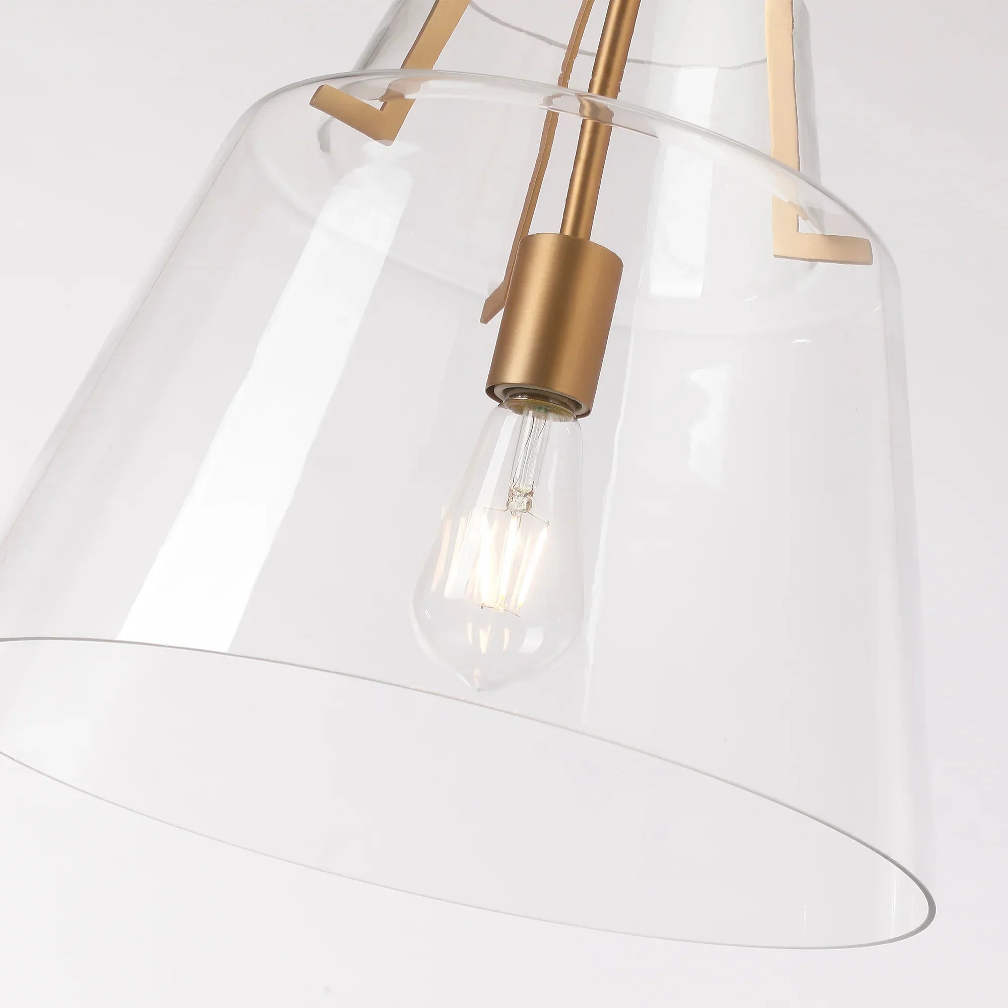 15" Todd Brushed Brass Island Pendant Light