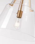 15" Todd Brushed Brass Island Pendant Light