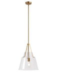15" Todd Brushed Brass Island Pendant Light