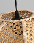 16" Verne Bohemian Rattan Pendant Light
