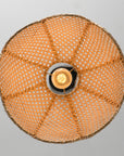 16" Verne Bohemian Rattan Pendant Light