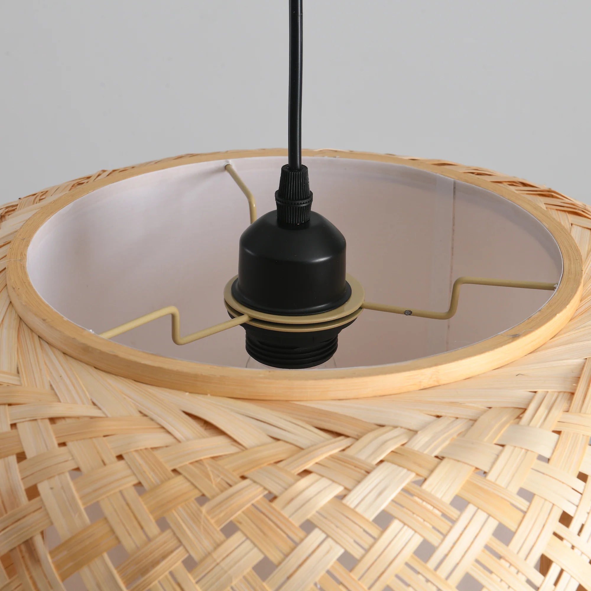 16" Yehudi Bohemian Bamboo Pendant Light